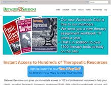 Tablet Screenshot of betweensessions.com